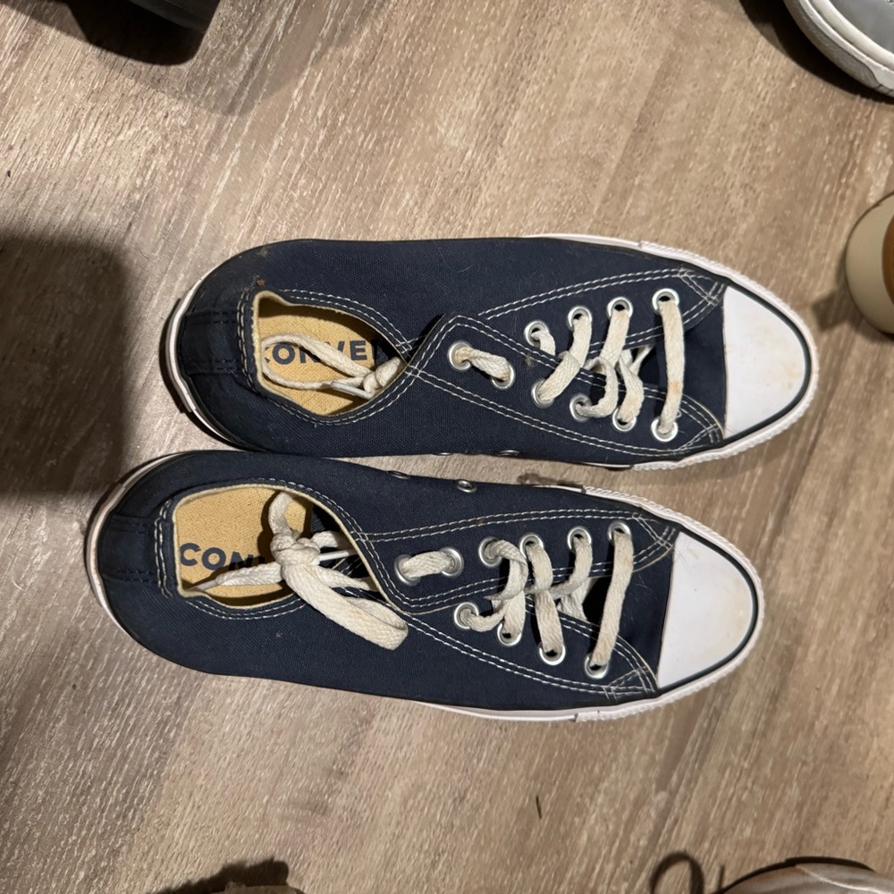 Converse Dark Blue Canvas Sneakers